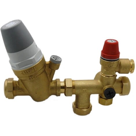 Altecnic - Caleffi 22mm 3/6 Bar Multibloc Inlet Control Valve 2 Piece 535000CST 4 Altecnic - Caleffi 22mm 3/6 Bar Multibloc Inlet Control Valve 2 Piece 535000CST - Image 2
