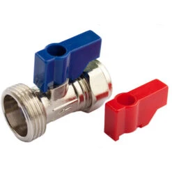 Oracstar Washing Machine Tap Straight 15mm C X 3/4in -Heating Equipment 58450734 3