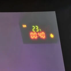 Electric Wall Mounted Log Effect Fireplace Curved Wide Screen 7 Colour LED Flame -Heating Equipment 59386662 5