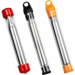 HIASDFLS 3 Pièces Tube À Feu En Acier Inoxydable Soufflet De Poche Télescopique Outil De Feu De Camp Pour Le Camping, Pique-Nique, La Randonnée, La Barbecue,Fête De Feu, Cheminée