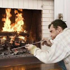 HIASDFLS 3 Pièces Tube À Feu En Acier Inoxydable Soufflet De Poche Télescopique Outil De Feu De Camp Pour Le Camping, Pique-Nique, La Randonnée, La Barbecue,Fête De Feu, Cheminée -Heating Equipment 59787508 5