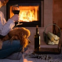 Relaxdays Firewood Basket, Metal, Nickel-Plated Handle, For Indoors, Wood Carrier, HxWxD: 43.5 X 40.5 X 30 Cm, Black -Heating Equipment 61319006 3