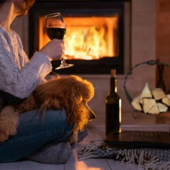 Relaxdays Firewood Basket Metal, Elegant Wood Carrier With Handle, Inside, For Fireplace, HWD: 42.5 X 43.5 X 30cm, Black 9 Relaxdays Firewood Basket Metal, Elegant Wood Carrier With Handle, Inside, For Fireplace, HWD: 42.5 X 43.5 X 30cm, Black -Heating Equipment 61319793 3