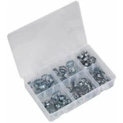 Sealey O-Clip Double Ear Assortment 140pc Zinc Plated AB044DE