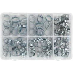 Sealey O-Clip Double Ear Assortment 140pc Zinc Plated AB044DE -Heating Equipment 63503610 4
