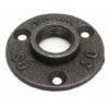 3/4 3 Hole Malleable Threaded Floor Marriage Iron Pipe Fittings Wall Mount -Heating Equipment 64195335 1