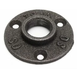 3/4 3 Hole Malleable Threaded Floor Marriage Iron Pipe Fittings Wall Mount