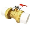 MUFF Copper Core Hot Melt Heating Valve, Double Port Ball Valve, Standard Channel(Copper Body Steel Ball, DN20, Inner Diameter 20mm) -Heating Equipment 64576336 1
