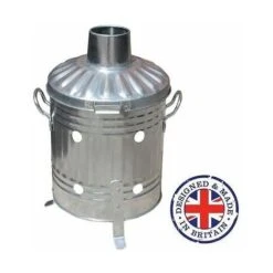 15 LITRE GALVANISED INCINERATOR - SMALL MINI WASTE BURNER - FIRE PIT - RUBBISH !