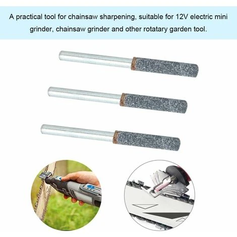 3Pcs 4mm 5/32 Diamond Chainsaw Sharpener Burr Stone Sharpening Tool For Rotary Sharpener De Sharpener Oregon 6 3Pcs 4mm 5/32 Diamond Chainsaw Sharpener Burr Stone Sharpening Tool For Rotary Sharpener De Sharpener Oregon - Image 4