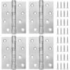 Set Of 4 4 Stainless Steel Door Hinges With 2.5mm Thickness Screws -Heating Equipment 66563532 1