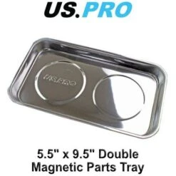 US PRO Tools 5.5 X 9.5 Double Magnetic Parts Tray 6780