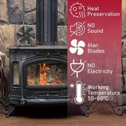 Mini Stove Fan / Silent Fan For Heat Circulation / Wood Burner Fan / Eco Fire Fan Wood Burner -Heating Equipment 67924634 3