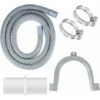 Washing Machine Drain Hose, Universal Drain Hose, 2M Dishwasher Hose Extension, Water Drain Hose, With Holder And Hose Clamps