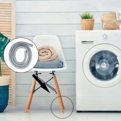 Washing Machine Drain Hose, Universal Drain Hose, 2M Dishwasher Hose Extension, Water Drain Hose, With Holder And Hose Clamps -Heating Equipment 67931107 5
