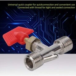 1/4in Needle Valve, 5pcs Brass Float Ball Valve Structure Replacement Air Compressor Needle Valve For Air Compressor -Heating Equipment 68091250 4