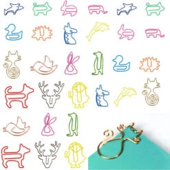 Paper Clips Dog Paper Clips Cartoon Creative Bookmarks Paper Clips Decorative Paper Clips Motif Staples Metal Paper Clips Bookmarks For Student Office School Home 20 Pieces