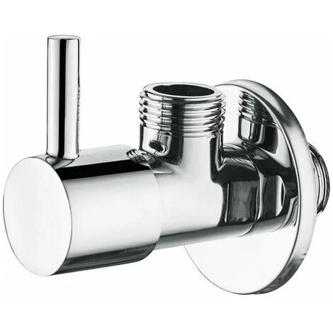 Regulating Stop Valve With Handle, Angle Valve (1/2) For Kitchen And Bathroom, Chrome 3 Regulating Stop Valve With Handle, Angle Valve (1/2) For Kitchen And Bathroom, Chrome