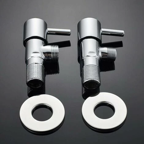 Regulating Stop Valve With Handle, Angle Valve (1/2) For Kitchen And Bathroom, Chrome 7 Regulating Stop Valve With Handle, Angle Valve (1/2) For Kitchen And Bathroom, Chrome - Image 5