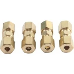 4 Pack Brake Line Brake Line Connector 4.75mm Galvanized Copper -Heating Equipment 69367076 5
