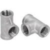 2pcs 1/2-150T NPT Stainless Steel Tee Pipe Fittings T-Type Plumbing Adapter Connector Threaded Cast Iron Pipe Fittings -Heating Equipment 69367424 1