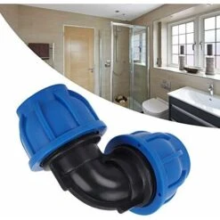 PE 25 Equal Plastic Elbow For Polyethylene Pipe Pipe ø 25，Water Hose Elbow Connector PE Plastic Quick Coupling Accessories For Drinking Water Purifiers（ø 25） -Heating Equipment 69368475 3