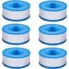 Hose Ptfe Water Plumbers Teflon Plumbing Gasket Sealing Tapes For Shower Hose Head 6 Rolls 3/4 Inch(18m) -Heating Equipment 69368521 1