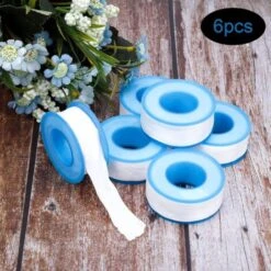 Hose Ptfe Water Plumbers Teflon Plumbing Gasket Sealing Tapes For Shower Hose Head 6 Rolls 3/4 Inch(18m) -Heating Equipment 69368521 4