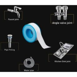 Hose Ptfe Water Plumbers Teflon Plumbing Gasket Sealing Tapes For Shower Hose Head 6 Rolls 3/4 Inch(18m) -Heating Equipment 69368521 5
