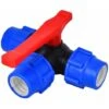 Shut Off Ball Valve,40mm Quick Connect Three Way Ball Valve PVC PE Hose Quick Switch Tee Connector (Size : 40mm) -Heating Equipment 69368575 1