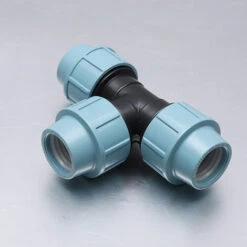 T Connector For Water Hose With Three Female Outlets (3 X 32 Mm) Clamp Connector For PE Pipes（ø 32） -Heating Equipment 69368583 3