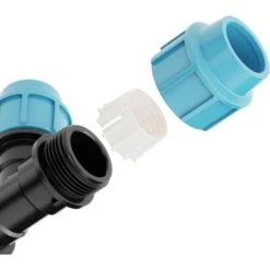 T Connector For Water Hose With Three Female Outlets (3 X 32 Mm) Clamp Connector For PE Pipes（ø 32） -Heating Equipment 69368583 4