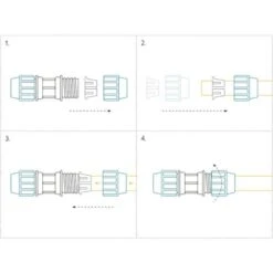 T Connector For Water Hose With Three Female Outlets (3 X 32 Mm) Clamp Connector For PE Pipes（ø 32） -Heating Equipment 69368583 5