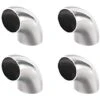 Sourcing Map 304 Stainless Steel Pipe Fitting Long Radius 90 Degree Elbow Butt-Weld Outside Diameter Mm, 1-1/4,4pcs -Heating Equipment 69369840 1