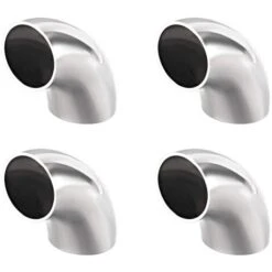 Sourcing Map 304 Stainless Steel Pipe Fitting Long Radius 90 Degree Elbow Butt-Weld Outside Diameter Mm, 1-1/4,4pcs