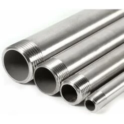 Nipple - Stainless Steel Tube And Pipe Fittings SS304 150mm BSP 1/2 Male X Male Threaded Pipe Fittings (1Pc) (Size : 1/2BSP) -Heating Equipment 69369859 3