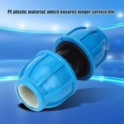 Pcs PE Plastic 25mm To 25mm Straight Water Pipe Connector PPR PE PVC Pipe Connection Fitting -Heating Equipment 69370552 3