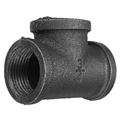 3/4'' Tee Equal 3 Pipe Malleable Iron Black Pipe Fittings Female Tube Connector - 3/4 Inch，DN20（2pcs） -Heating Equipment 69370588 4