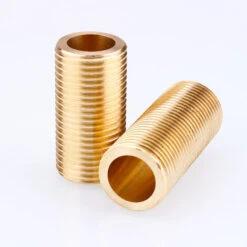 Threaded Brass Wall Tube - Ø 1/2'' X Length: 100mm（1pcs） -Heating Equipment 69370858 3
