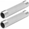 Nipple - Stainless Steel Tube And Pipe Fittings 98mm BSP 3/4 Male X Male Threaded Pipe Fittings (2Pc) (Size : 3/4BSP) -Heating Equipment 69370908 1