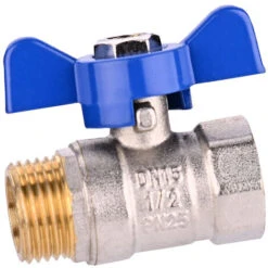1/2 Full Bore Brass Ball Valve, Male X Female Threaded Connection, With Butterfly Handle(DN15) 9 1/2 Full Bore Brass Ball Valve, Male X Female Threaded Connection, With Butterfly Handle(DN15) -Heating Equipment 69370919 4