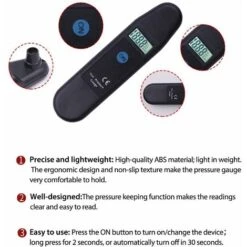 Digital Tire Pressure Gauge, Tire Pressure Gauge, Tire Pressure Tester, High Accuracy Tire Pressure Monitor, For Car Motorcycle, Bicycle -Heating Equipment 69623402 3