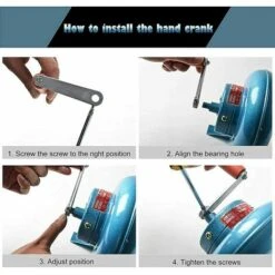 Hand Crank Forge Blower, Manual Iron Gear Popcorn Blower, Centrifugal Blower, Great Grill Accessories Gift, 120W -Heating Equipment 69651889 3