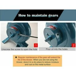 Hand Crank Forge Blower, Manual Iron Gear Popcorn Blower, Centrifugal Blower, Great Grill Accessories Gift, 120W -Heating Equipment 69651889 4