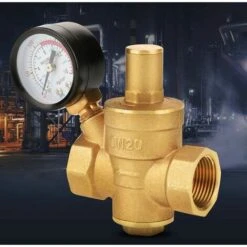 DN20 Brass Adjustable Water Pressure Reducing Valve With Pressure Gauge Pressure Meter, Brass Adjustable Water Pressure Reducing Valve (DN20) -Heating Equipment 69687540 4