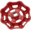 Valve Handwheel Red Iron 7x7mm Upper Part Handles For Shut-off Valve Angle Seat Valve Straight Way Valve Straight Seat Valve Water Pipe -Heating Equipment 69828358 1