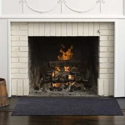 Fire Retardant Fireplace Mat Non-Slip Fire Mat Flame Resistant Mat -Heating Equipment 70366780 3