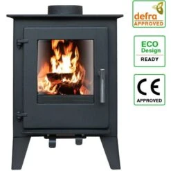 5KW Multifuel Stove Log Burner Heating Fireplace Defra Approved Eco Design