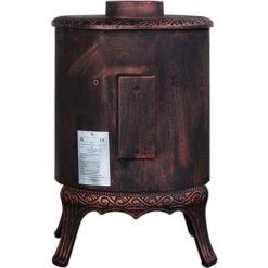 5KW Wood Burning Stove Cast Iron Fireplace Log Burner Bronze Defra Eco Design -Heating Equipment 71930866 3