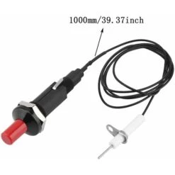 Electric Piezo Igniter Piezo Igniter Push Button Igniter Professional Piezo Spark Igniter Made Of PP Plastic With 1m Cable For Gas Fireplace Igniter Lighter Ceramic Kitchen -Heating Equipment 72505210 3